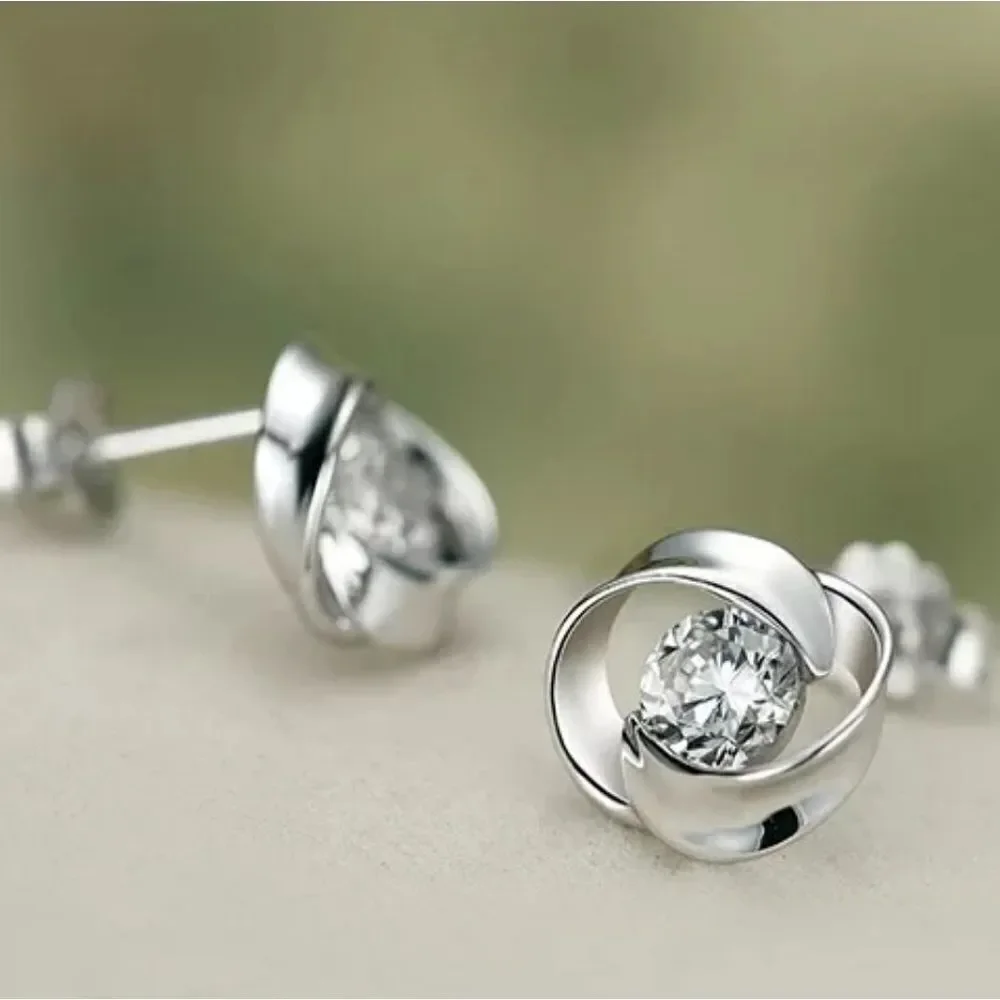 Elegant rose pedal earrings